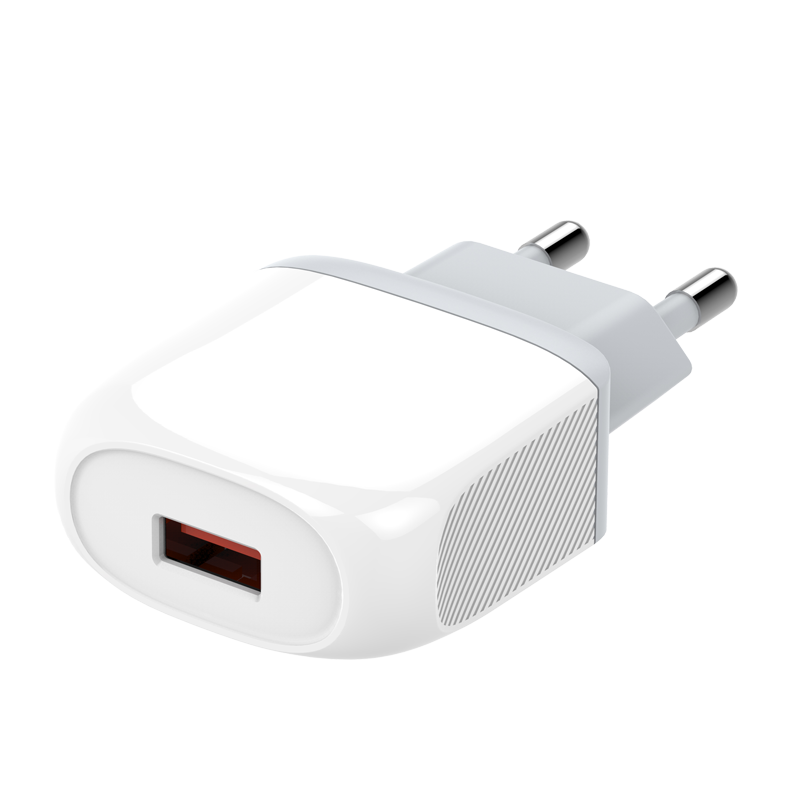 C110-C Fast Wall Charger 18W with Type-C Cable White Color